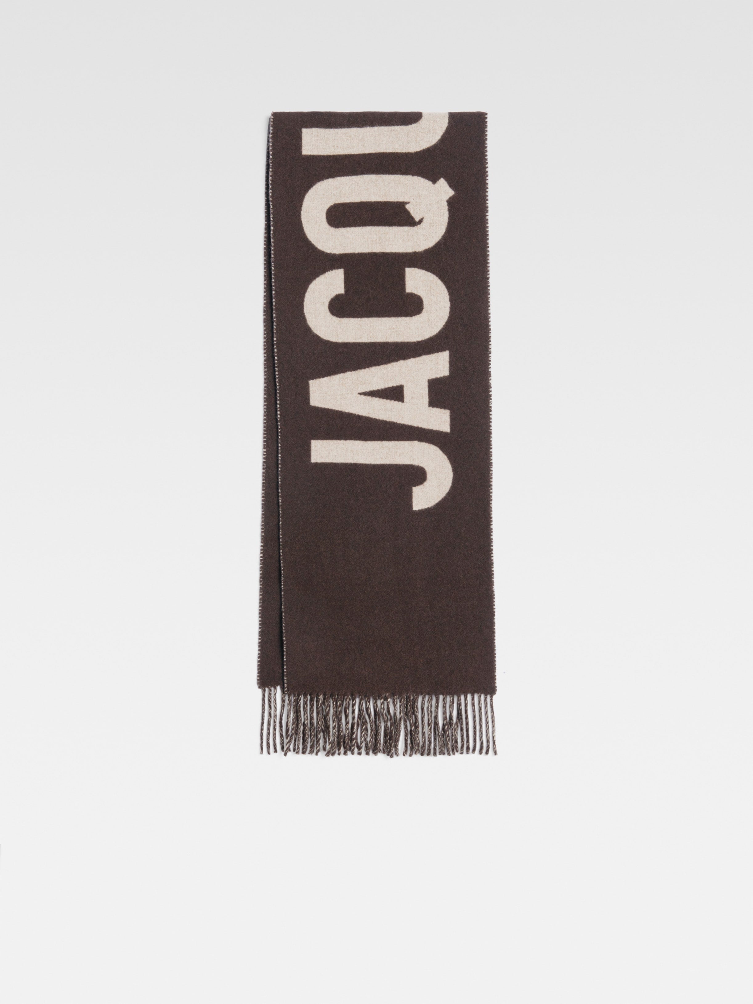 JACQUEMUS Fringe Logo Scarf